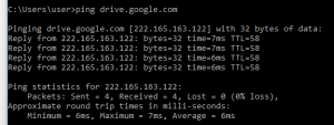 Ping-Google-Servers
