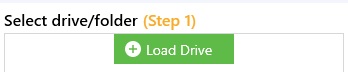 Clicking Load Drive to load OneDrive data