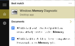 Windows Memory Diagnostic