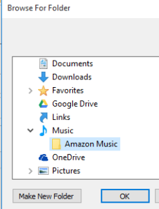 Amazon Music Folder