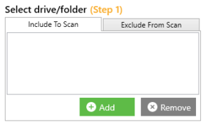 Adding up the drives / folders where the duplicates are located