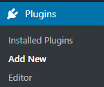 Selecting to add new plugins